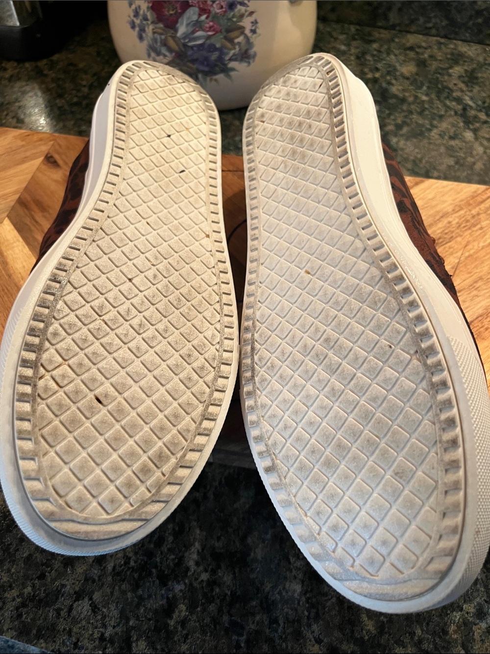 Seven7 Brown Leopard Embroidered Floral Slip-On Mules - Picture 4 of 4